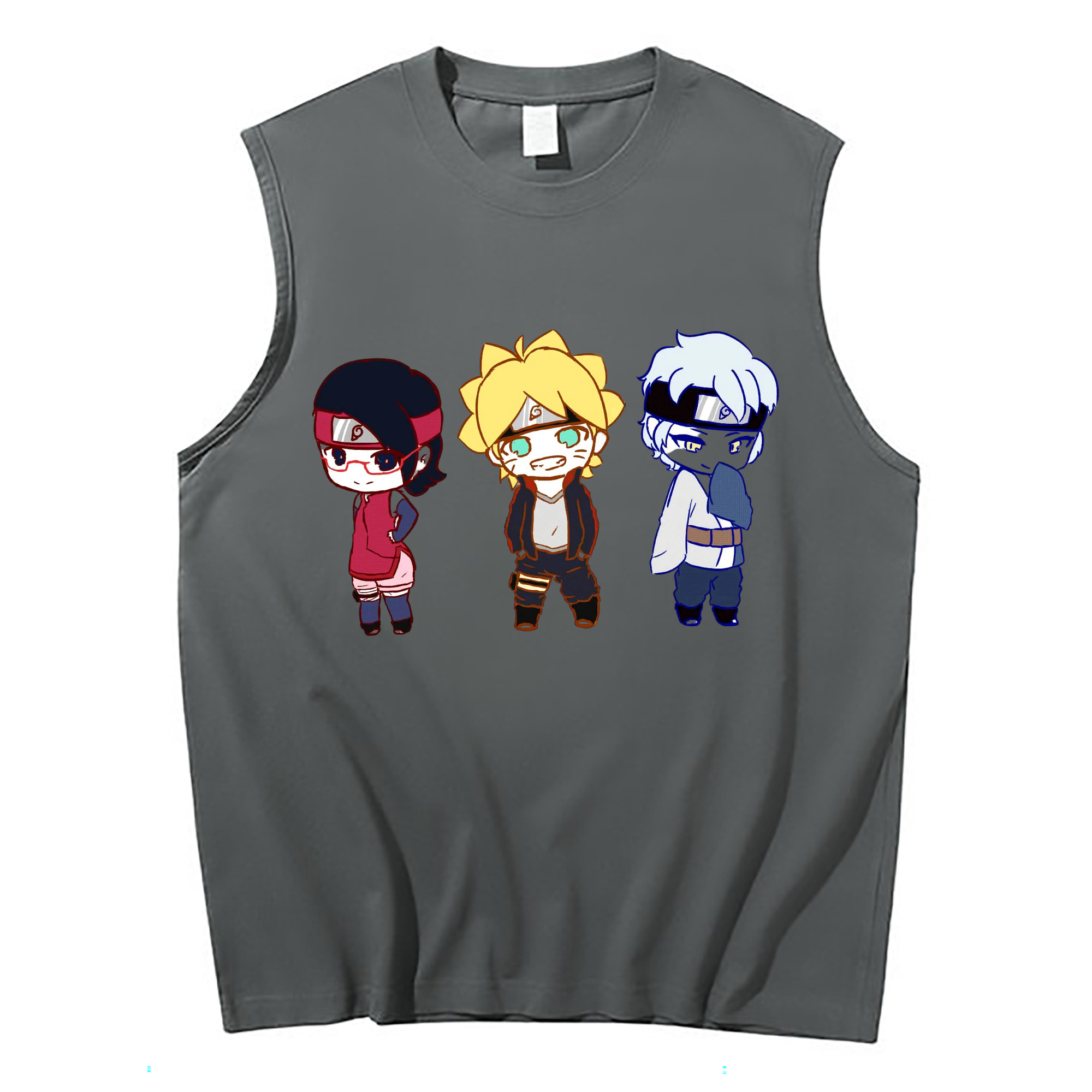 （画像用） NARUTO -ナルト- うずまき ボルト Uzumaki Boruto コットン100％タンクトップ（フロントプリント）
